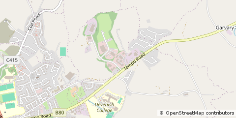 Map of Enniskillen, Fermanagh