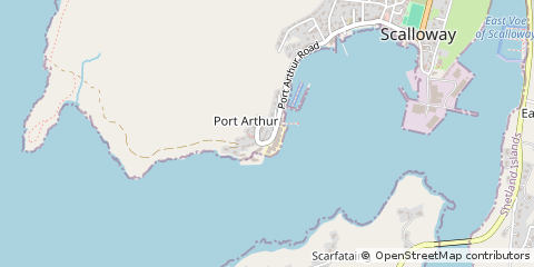 Map of Shetland, Isle of Shetland