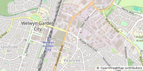 Map of Welwyn Garden City