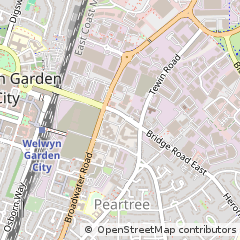 Map of Welwyn Garden City