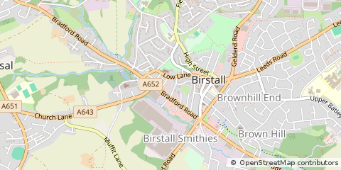Map of Batley, West Yorkshire