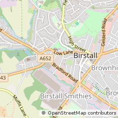 Map of Batley, West Yorkshire
