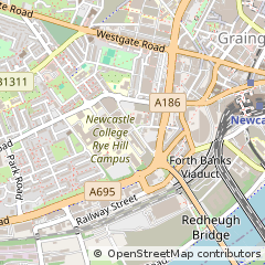 Map of Newcastle Upon Tyne