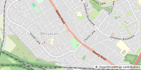 Map of Doncaster