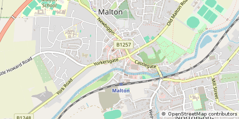 Map of Malton, North Yorkshire