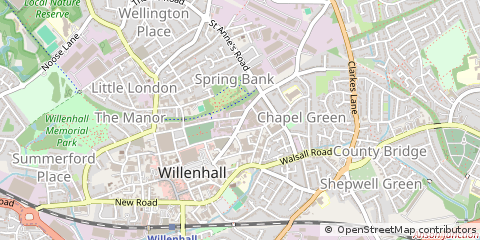 Map of West Midlands