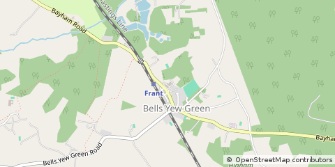 Map of Tunbridge Wells, East Sussex