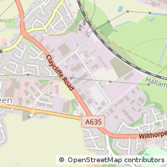 Map of Barnsley, South Yorkshire