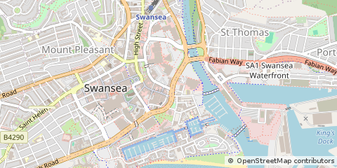Map of Swansea