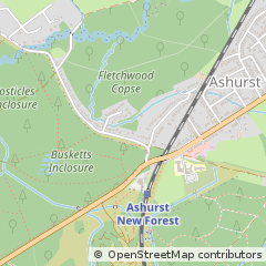 Map of Ashurst, Hampshire