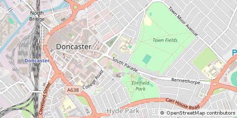 Map of Doncaster