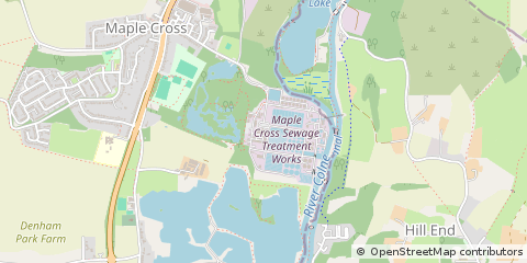 Map of Rickmansworth, Hertfordshire