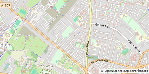 Map of Cambridge, Cambridgeshire