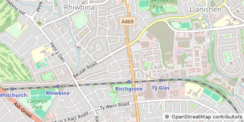 Map of Cardiff