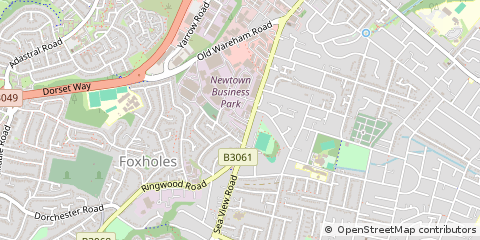 Map of Poole, Dorset