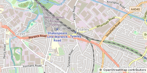 Map of Birmingham, West Midlands