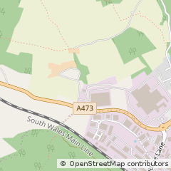 Map of Talbot Green, Rhondda Cynon TAF