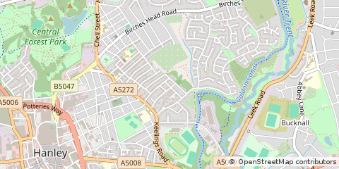 Map of Stoke-on-Trent
