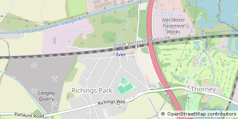 Map of Iver, Buckinghamshire