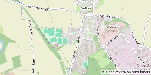 Map of Wetherby, West Yorkshire