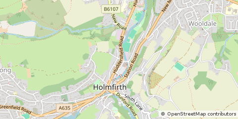 Map of Holmfirth, West Yorkshire