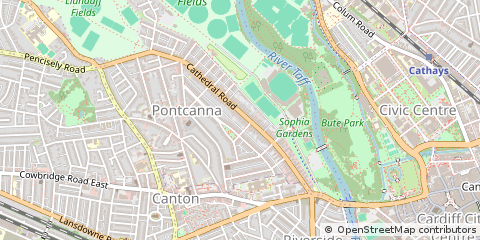 Map of Cardiff