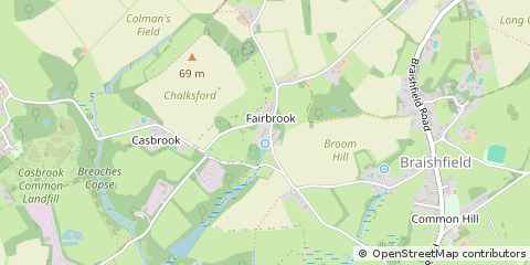 Map of Braishfield, Hants