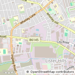 Map of Bradford, West Yorkshire