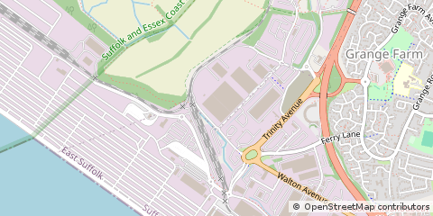 Map of Felixstowe, Suffolk