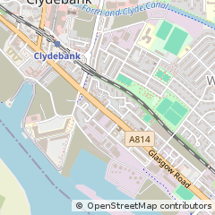 Map of Clydebank, Dunbartonshire