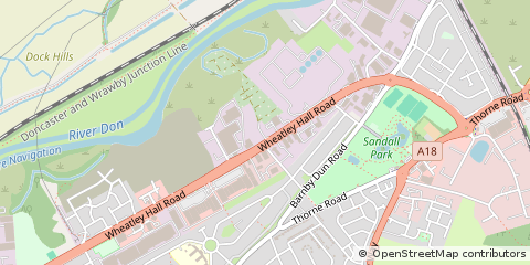 Map of Doncaster, Yorkshire