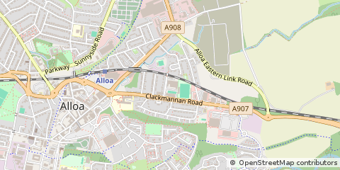 Map of Alloa