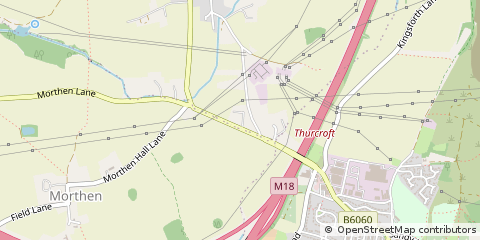 Map of Rotherham, South Yorkshire