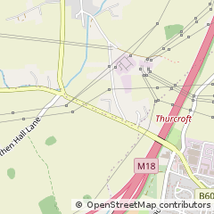 Map of Rotherham, South Yorkshire