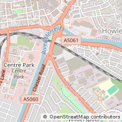 Map of Warrington, Cheshire
