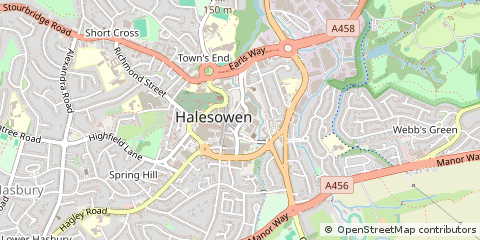 Map of Halesowen, West Midlands
