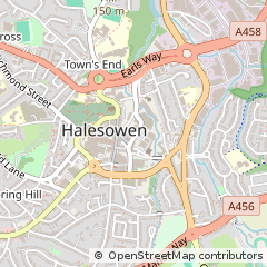 Map of Halesowen, West Midlands