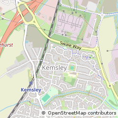 Map of Sittingbourne, Kent