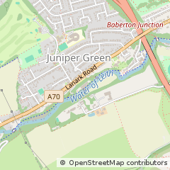 Map of Juniper Green, Midlothian