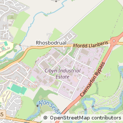 Map of Caernarfon, Gwynedd
