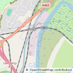 Map of Neath, West Glam