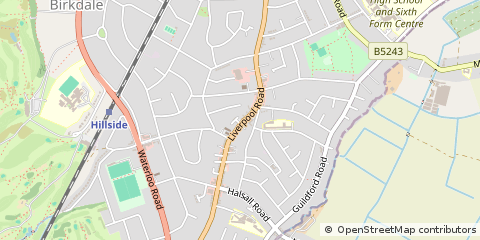 Map of Southport