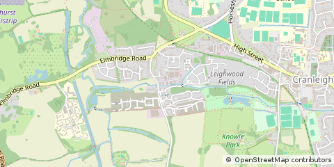 Map of Cranleigh, Surrey
