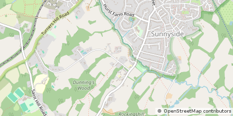 Map of East Grinstead, West Sussex