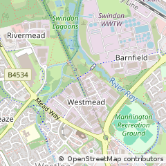 Map of Swindon, Wiltshire