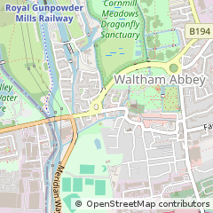 Map of Waltham Abbey