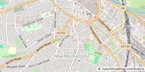 Map of Derby