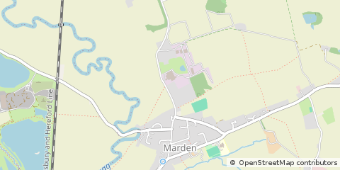 Map of Hereford, Herefordshire