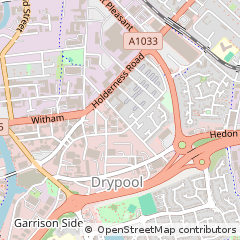 Map of Hull, East Riding of Yorkshire