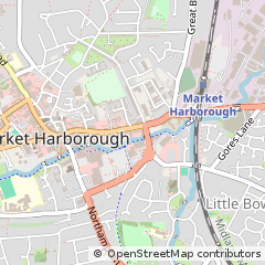 Map of Market Harborough, Leicestershire